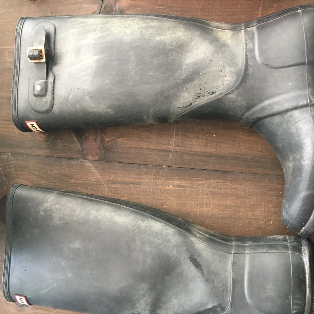 WORN Hunter Black Rubber Boots - Picture 4 of 14